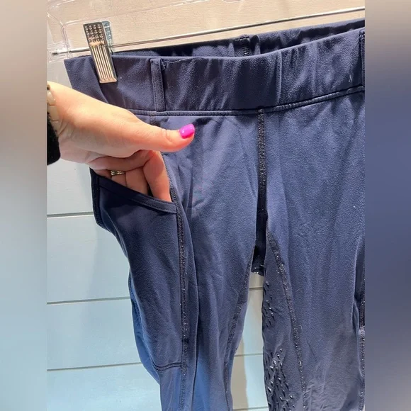 Navy Blue Kerrets Riding Tights/leggings - Picture 5 of 6